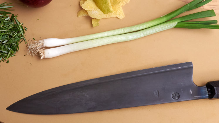 Product Review - Kamon Knives Gyuto 255mm 1.2519 Black S-Hook