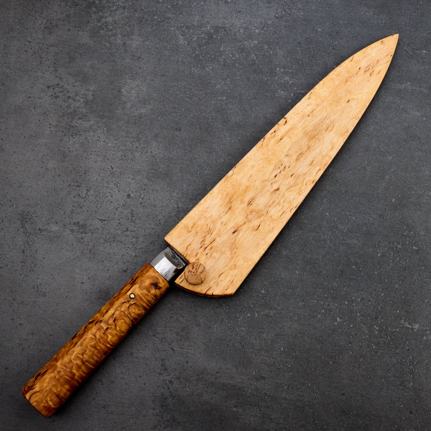 Bocuse D'Or Damasteel Gyuto 250mm Integral – blade close-up
