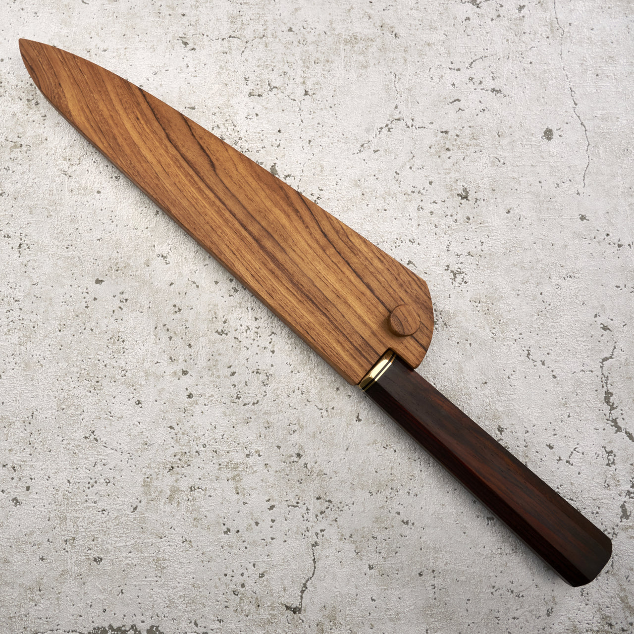 Fredrik Spåre Gyuto 220mm Damascus 1.2419 15n20 Cocobolo with Saya - Saya
