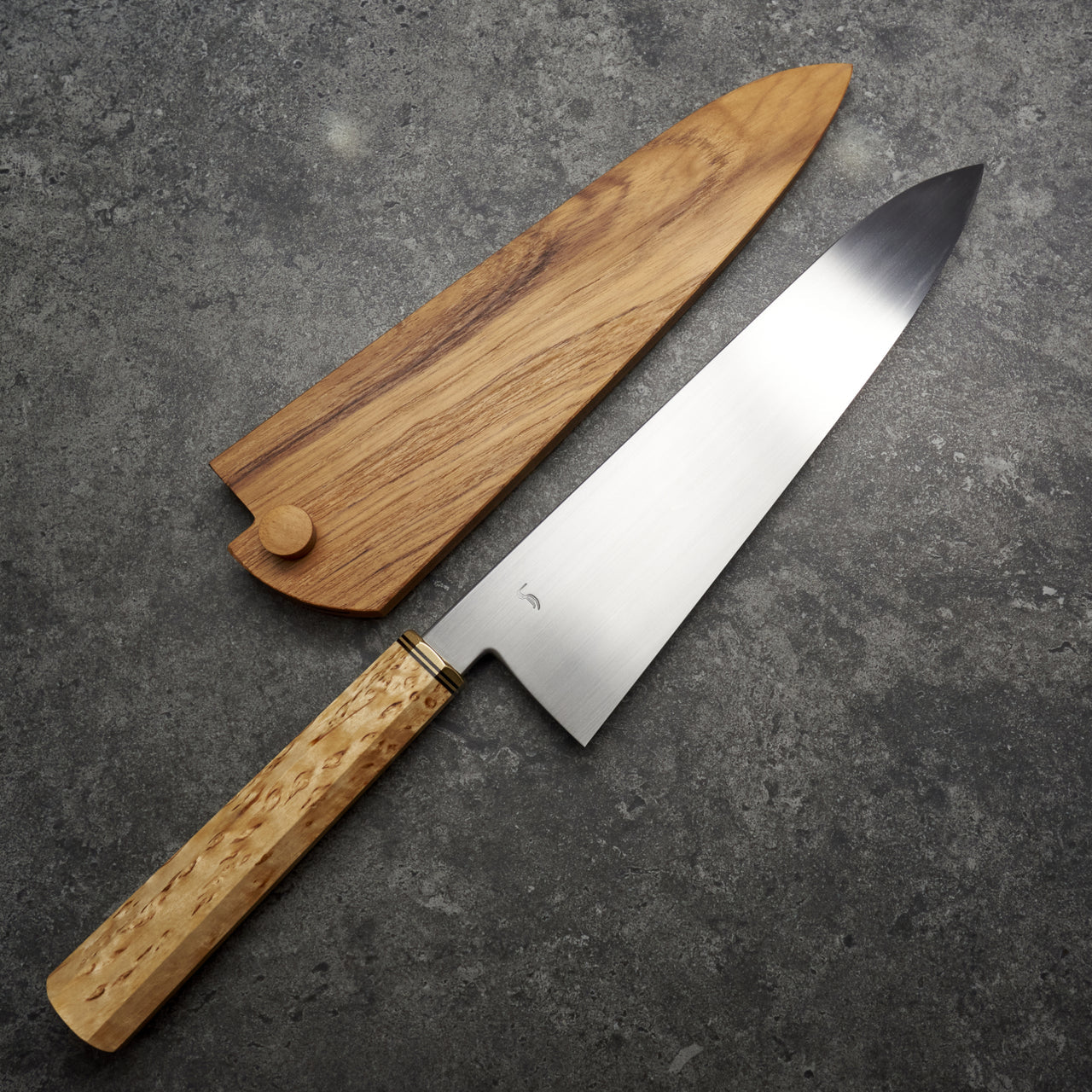 Fredrik Spåre Gyuto 220mm Honyaki 26c3 "Spicy White" - Saya