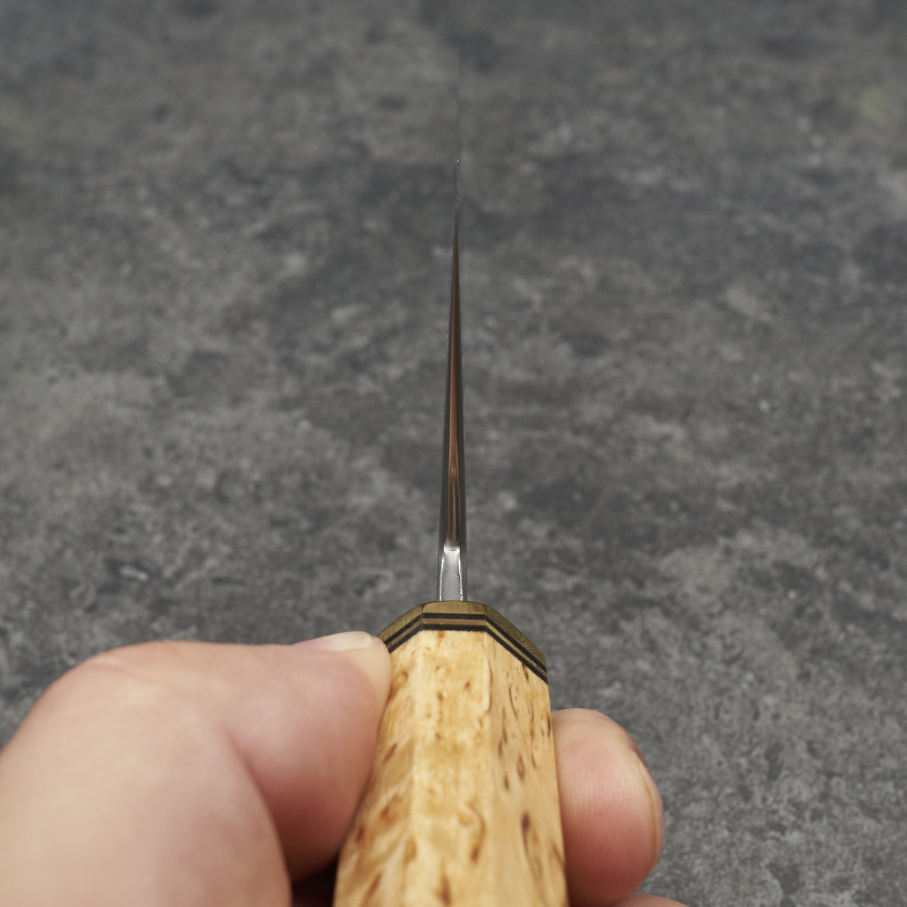 Fredrik Spåre Gyuto 220mm Honyaki 26c3 "Spicy White" - Choil