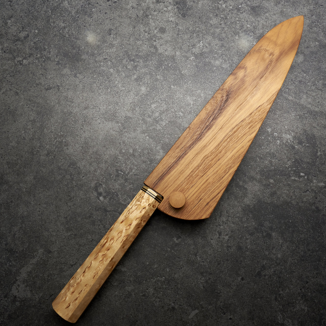 Fredrik Spåre Gyuto 220mm Honyaki 26c3 "Spicy White" - Saya