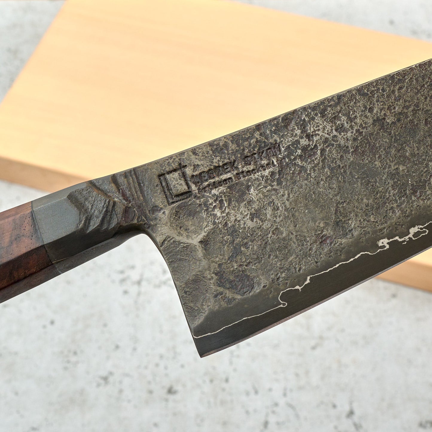 Gyuto 230mm Forged S GoMai – blade close-up