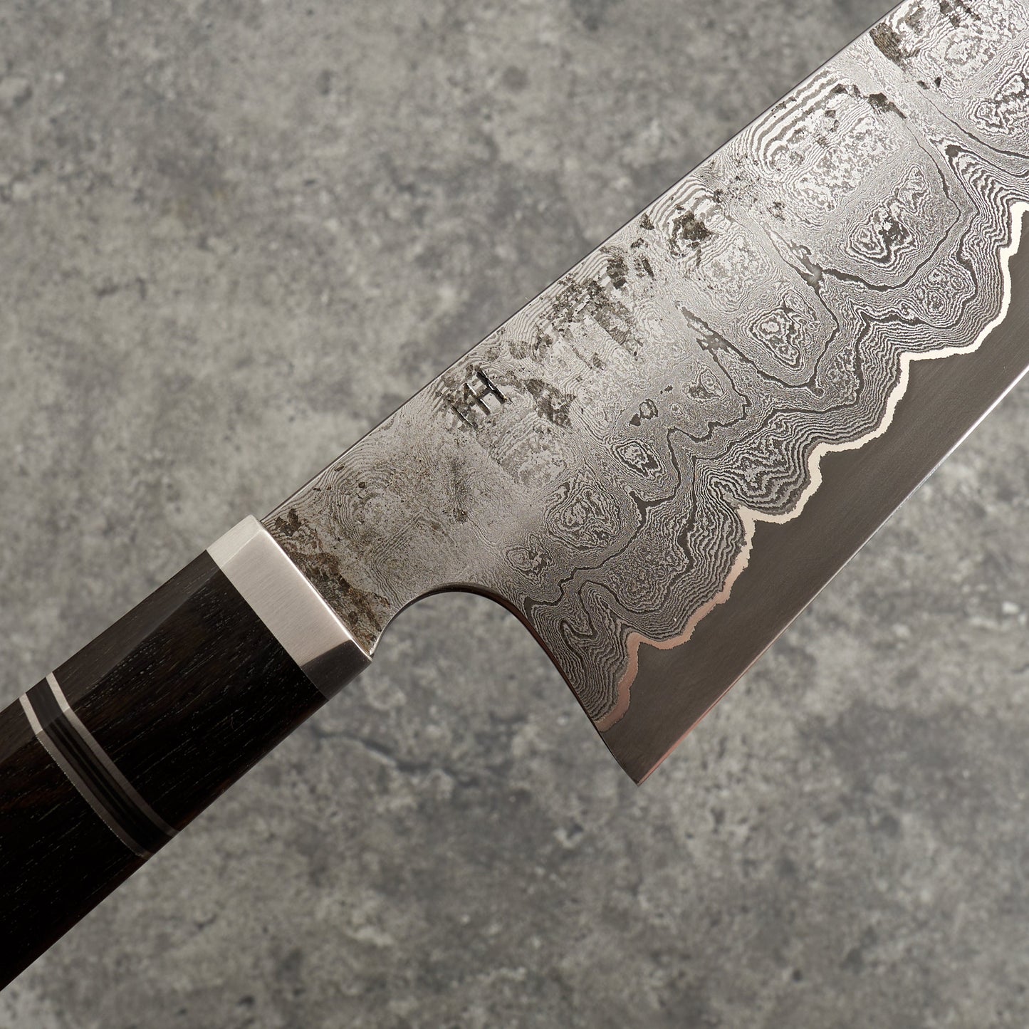 Gyuto 250mm Damascus Clad 1.2519 & Ancient Oak – view 9