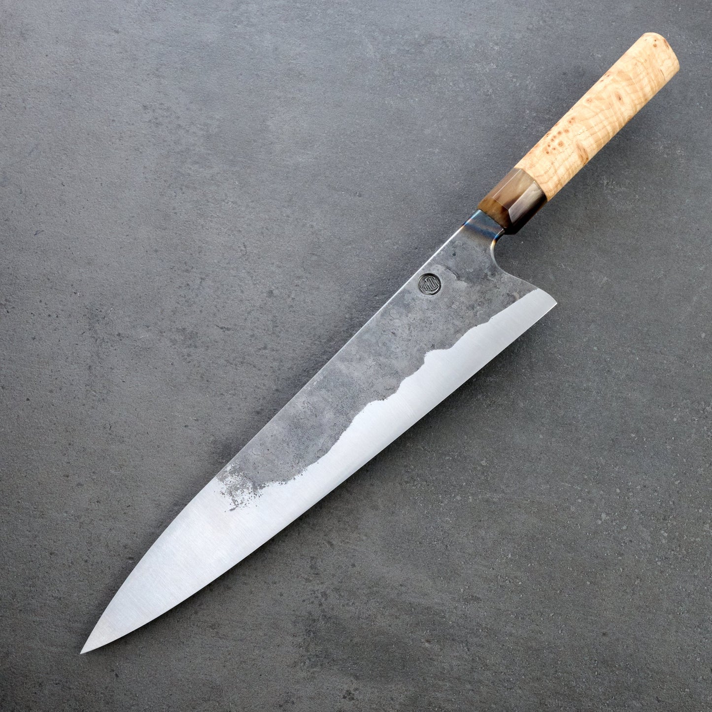 Gyuto 255mm Plain Forged KU Ash Masur Heirloom – view 7