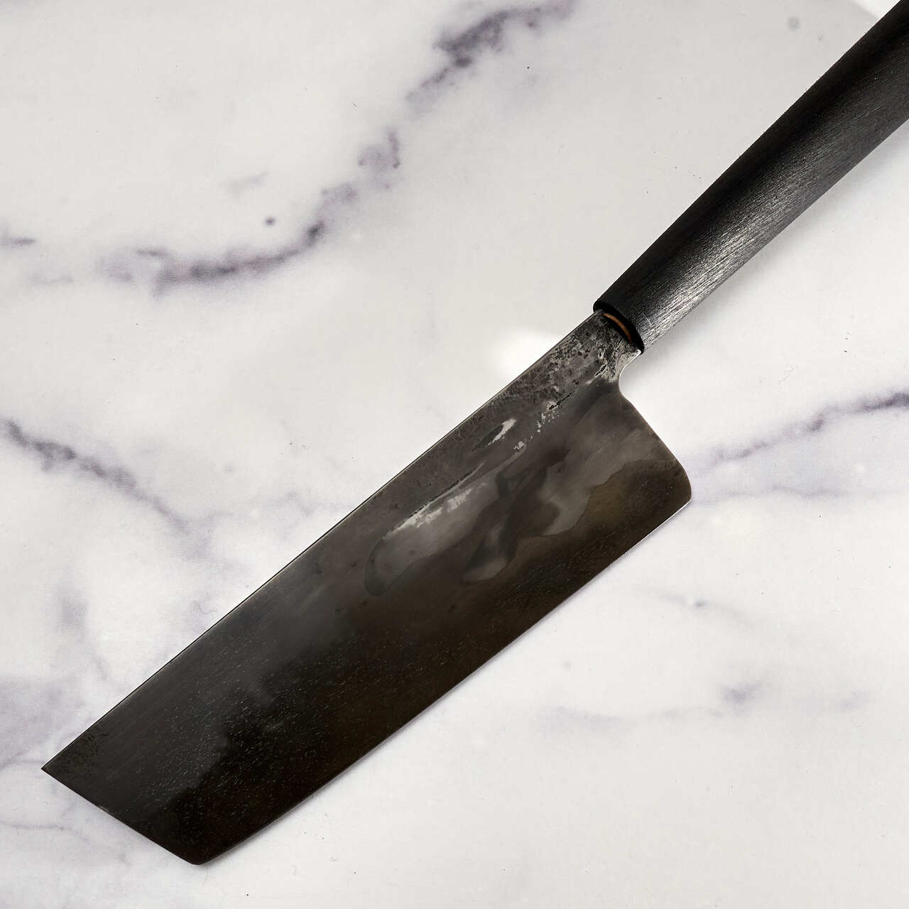 Oblivion Blades 170mm Nakiri OB Wootz with Composite Handle - Profile