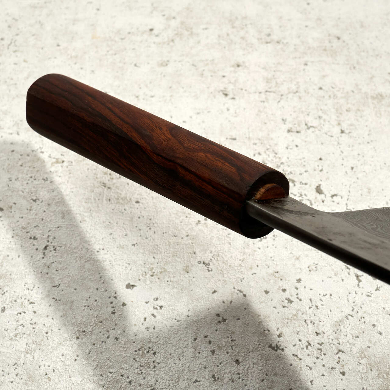 Oblivion Blades 240mm Gyuto 120 Layer Damascus Ironwood Handle - Handle