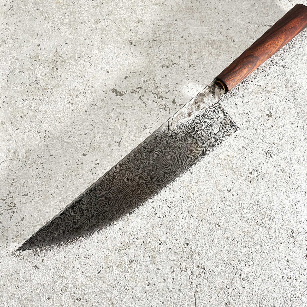 Oblivion Blades 240mm Gyuto 120 Layer Damascus Ironwood Handle - Profile