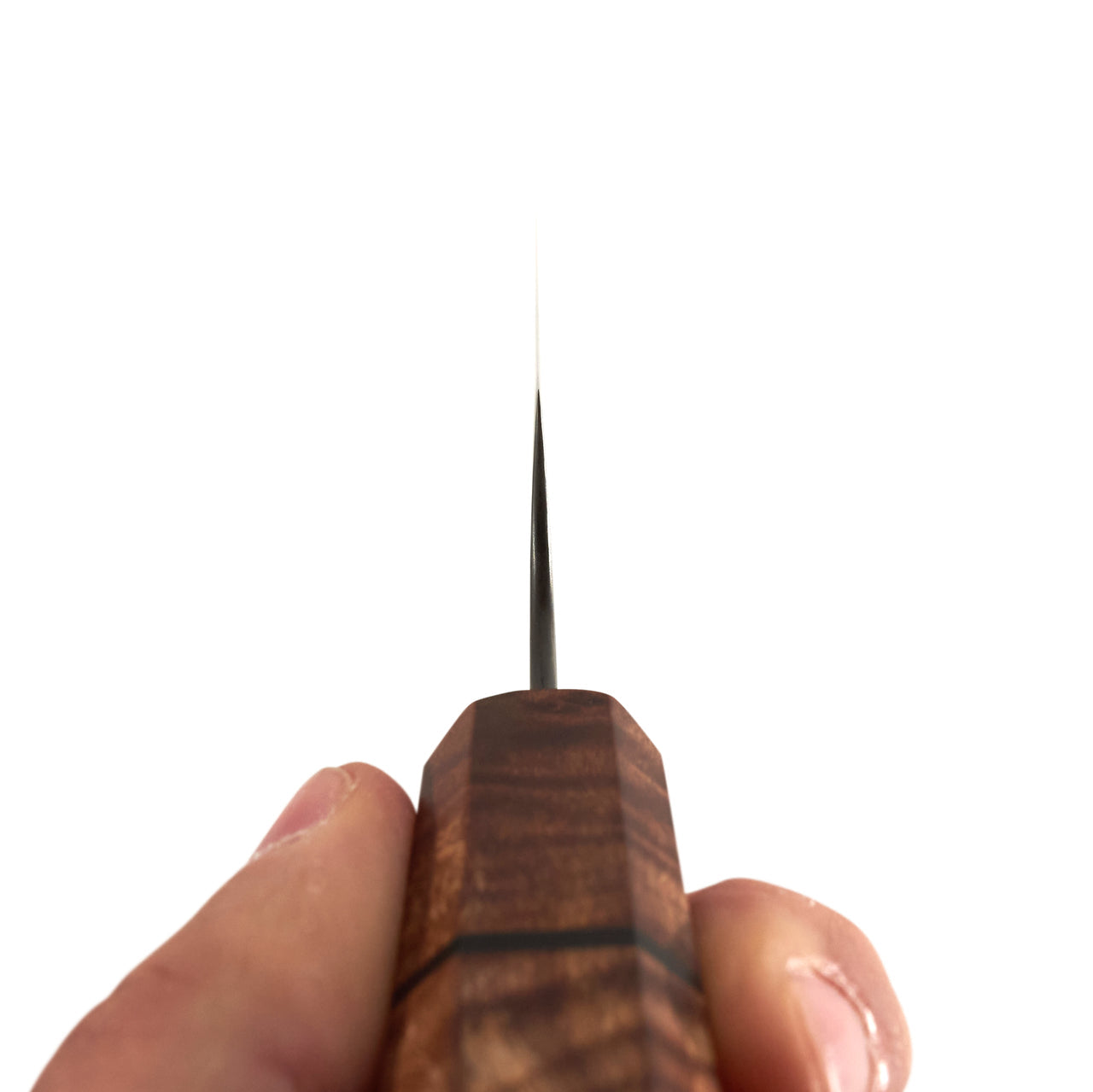 ScheepersBuilt Petty 150mm Honyaki W1 - Karelian Birch - Choil