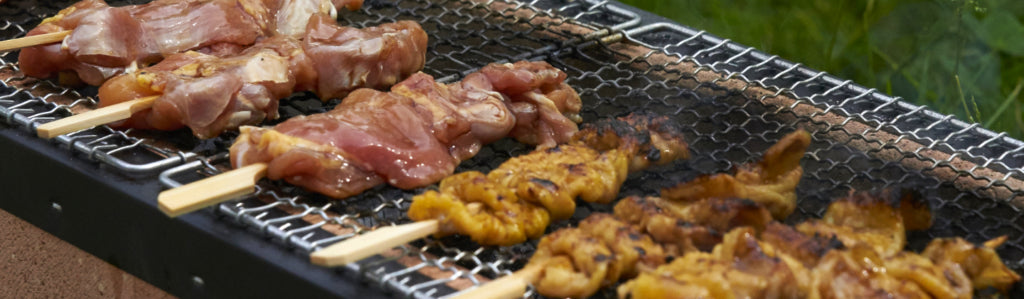 Cooking with charcoal