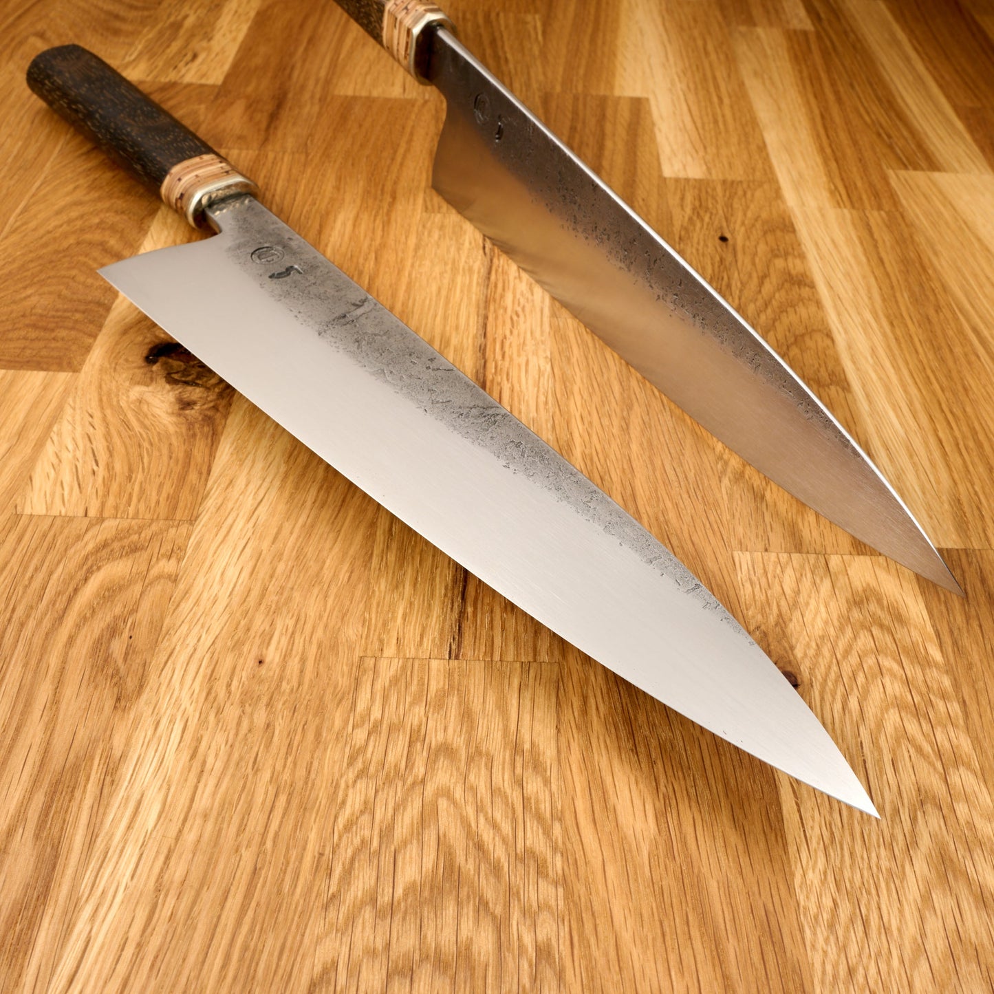 Gyuto Apex Ultra 'Birchbark & Ebonized Oak' Limited Edition – detail view
