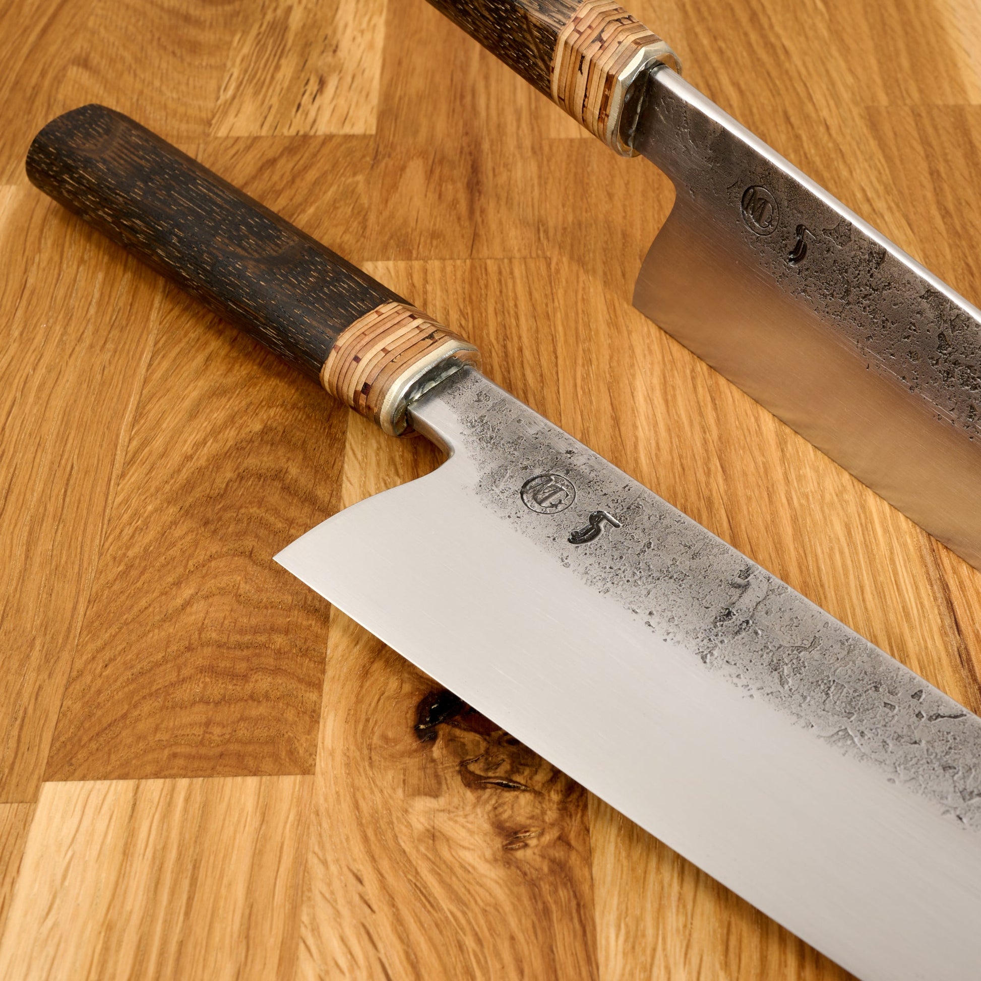 Gyuto Apex Ultra 'Birchbark & Ebonized Oak' Limited Edition – handle detail