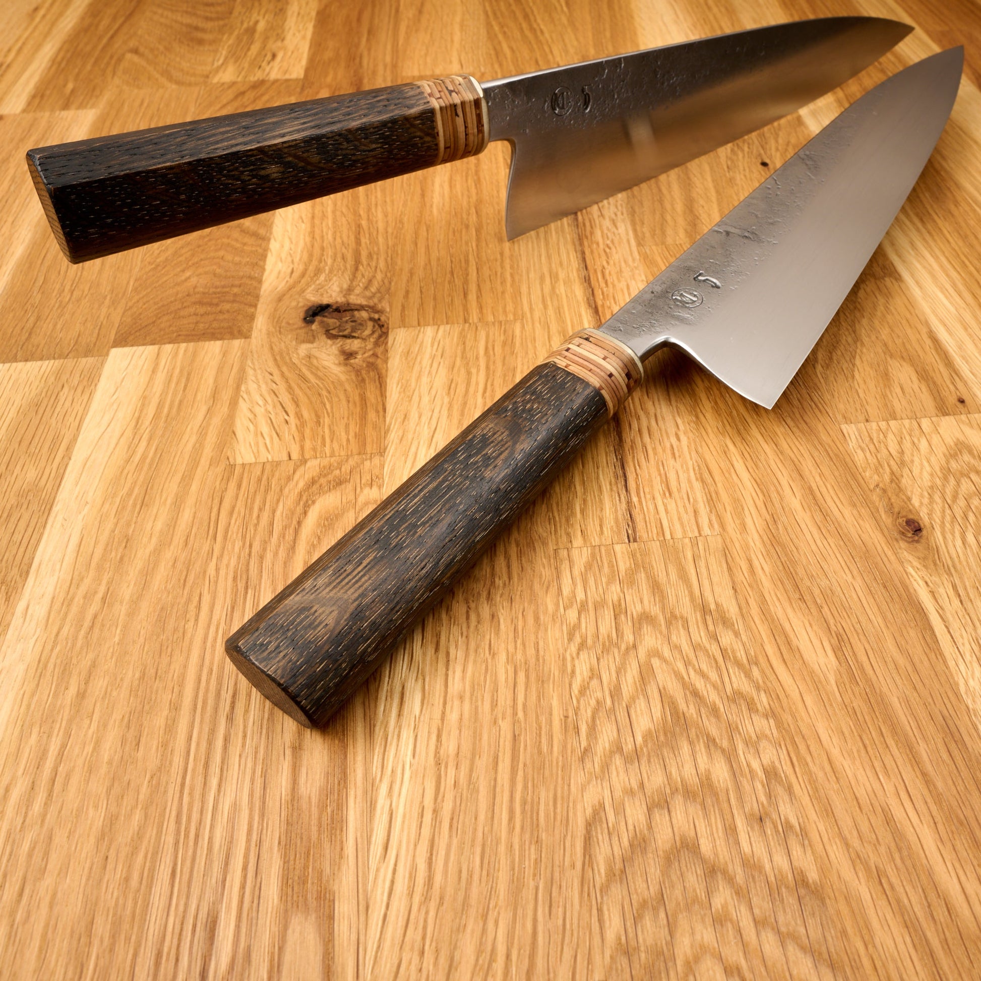 Gyuto Apex Ultra 'Birchbark & Ebonized Oak' Limited Edition – blade close-up