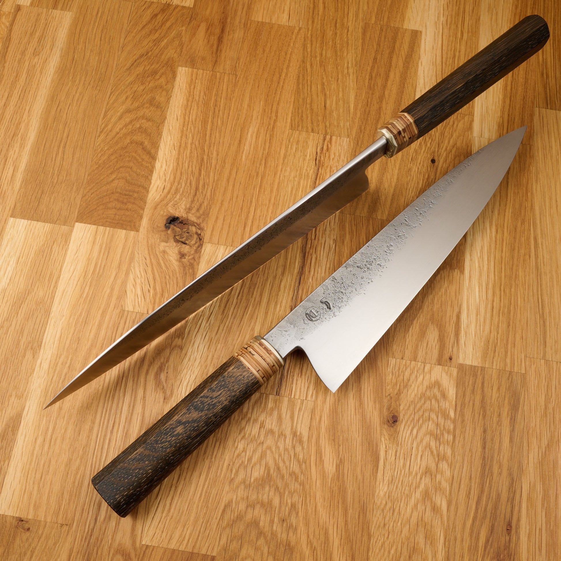 Gyuto Apex Ultra 'Birchbark & Ebonized Oak' Limited Edition – side profile