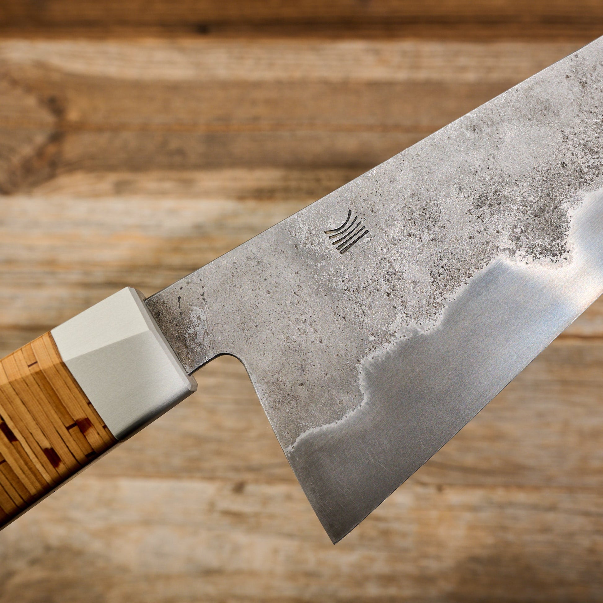 Birch & Bevel Carbon Chef  Limited Edition By Oliver Märtens – handle detail