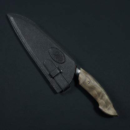 Bloomfield, Hazenberg & Bauer Chef Knife Black Mirror Apex SanMai Takedown – view 6