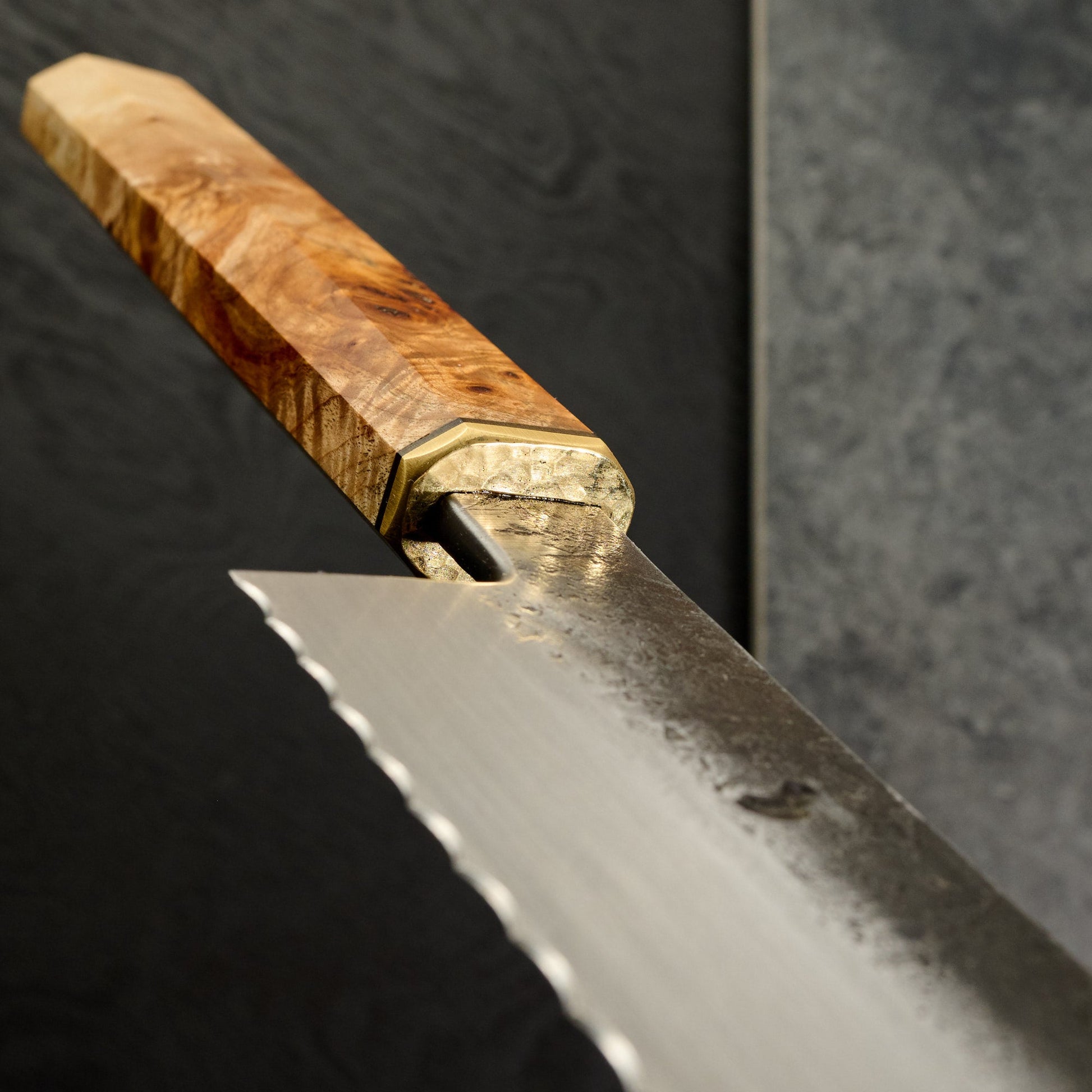 Bread Knife - Sword 350mm Carbon – handle detail