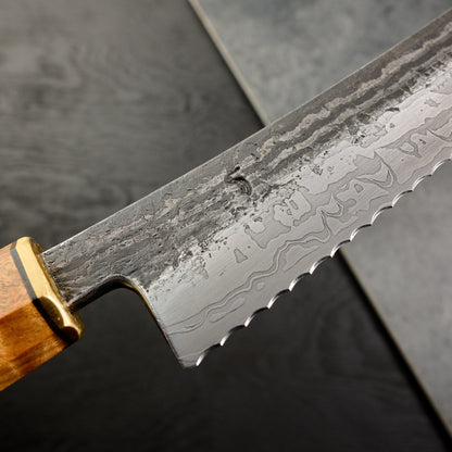 Bread Knife Sword 350mm Damascus – detail view