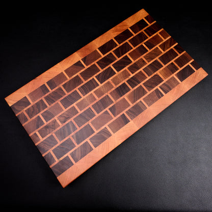 Tischlerei Brickwork Cutting Board Endgrain Walnut & Cherry