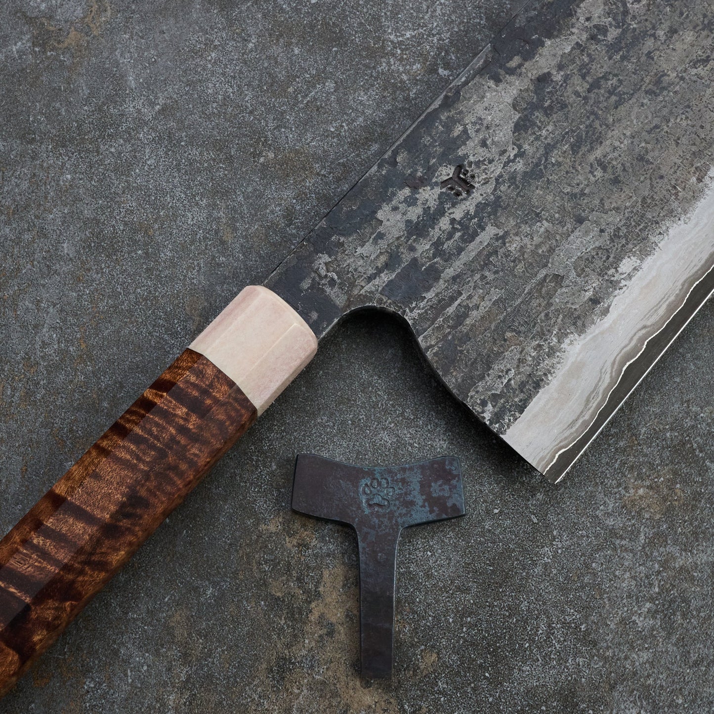 Brook Turner X Isa Smedjan Cleaver 210mm X 100mm Blackwood & Horn Take Down – view 6