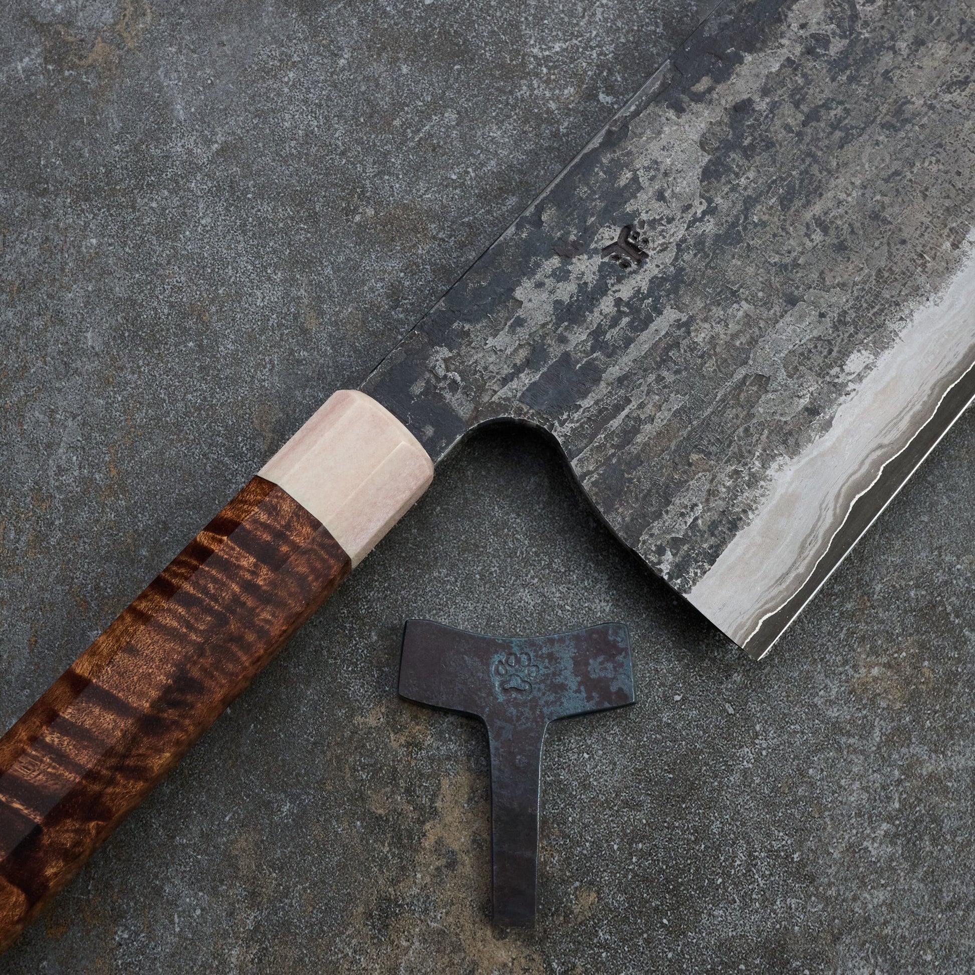 Brook Turner X Isa Smedjan Cleaver 210mm X 100mm Blackwood & Horn Take Down – view 6