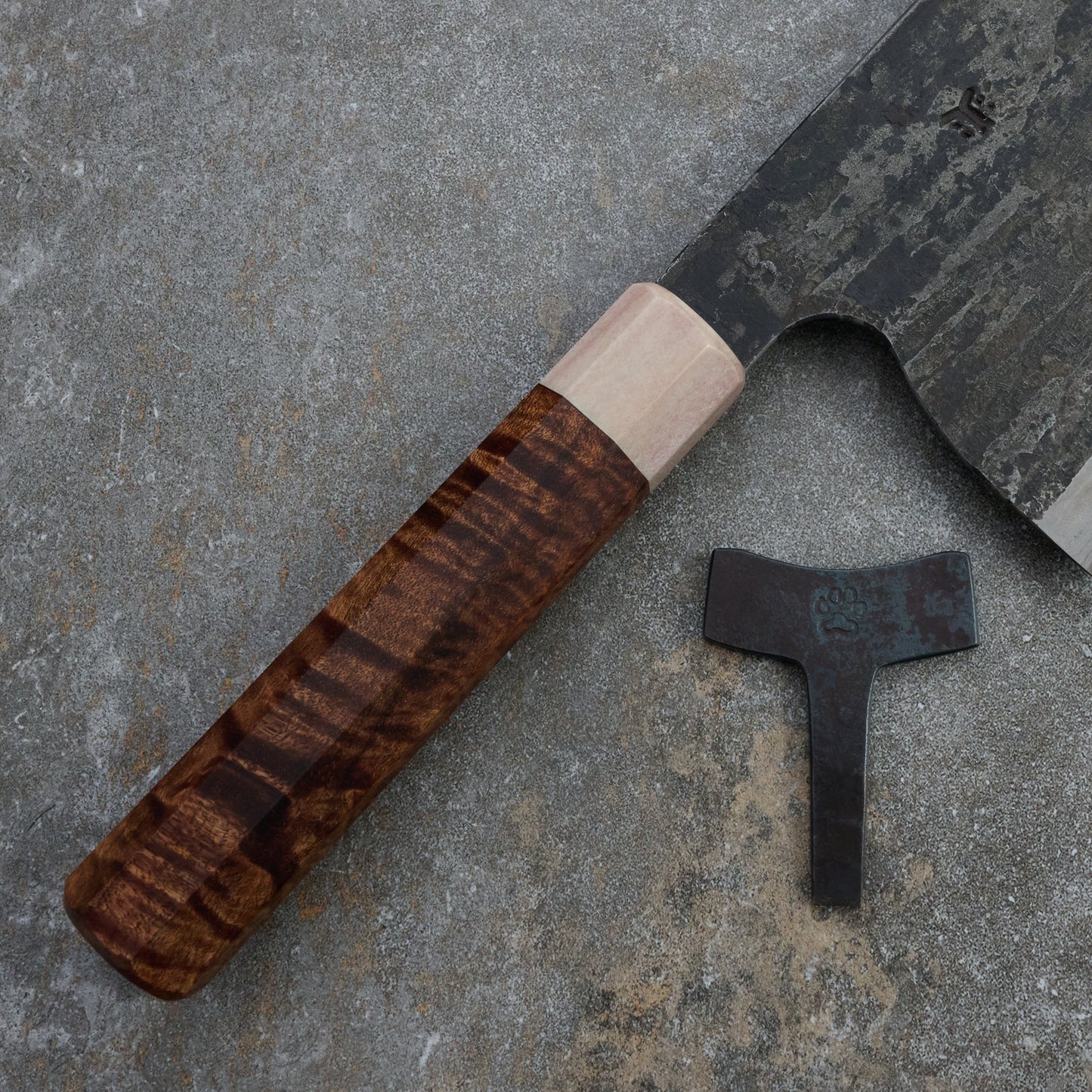 Brook Turner X Isa Smedjan Cleaver 210mm X 100mm Blackwood & Horn Take Down – view 7