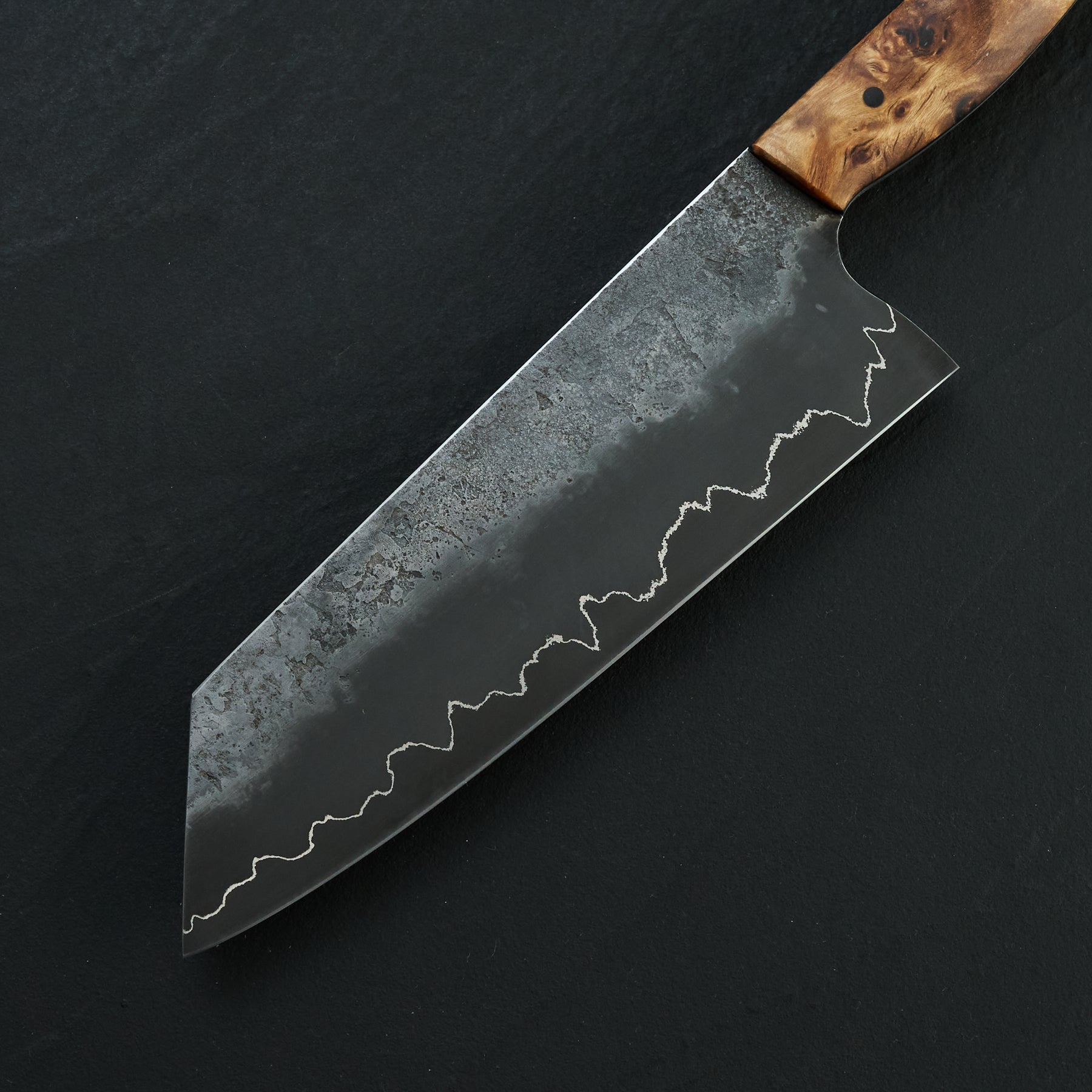 Bunka 185mm SilverLine 1.2419 GoMai Full Tang – detail view
