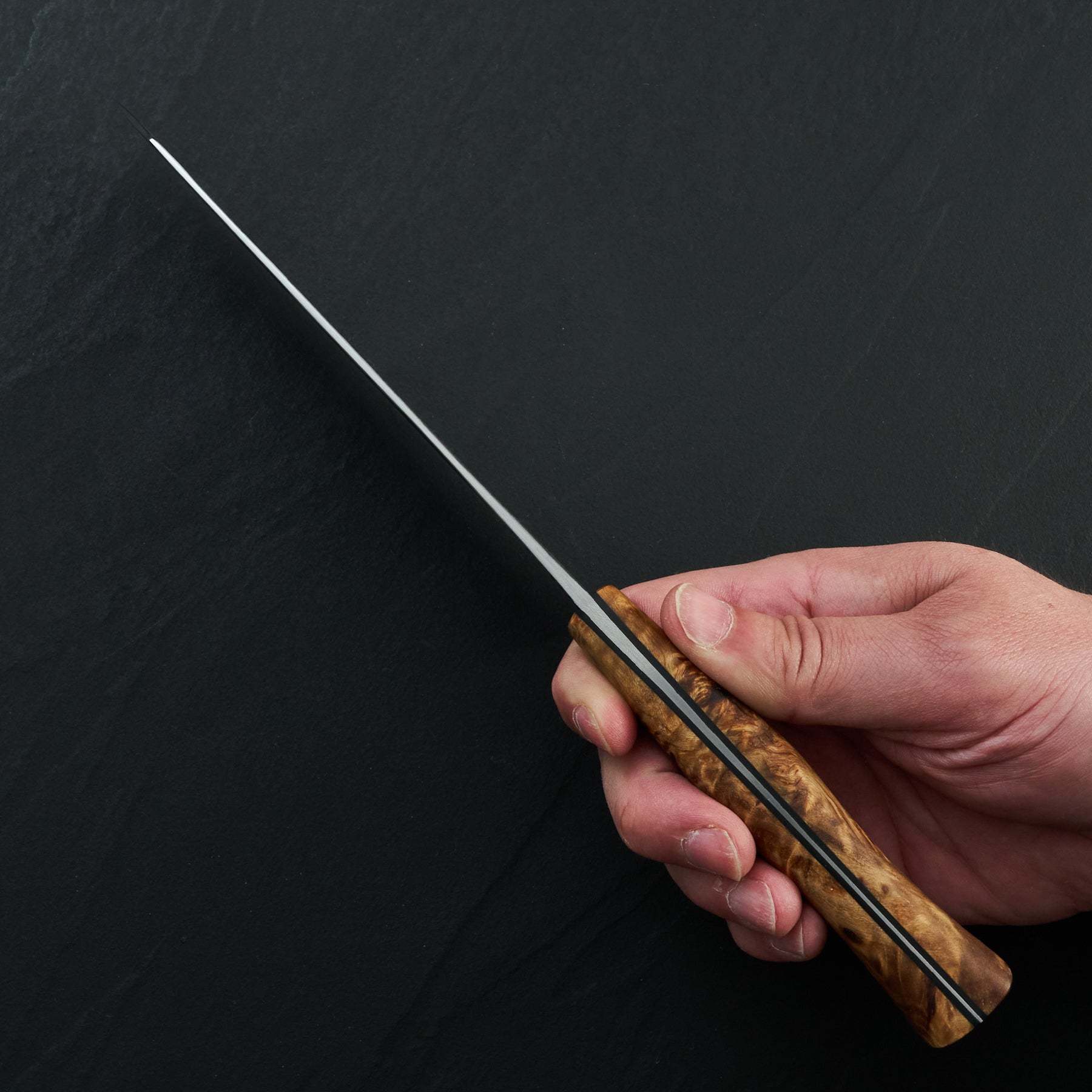 Bunka 185mm SilverLine 1.2419 GoMai Full Tang – side profile