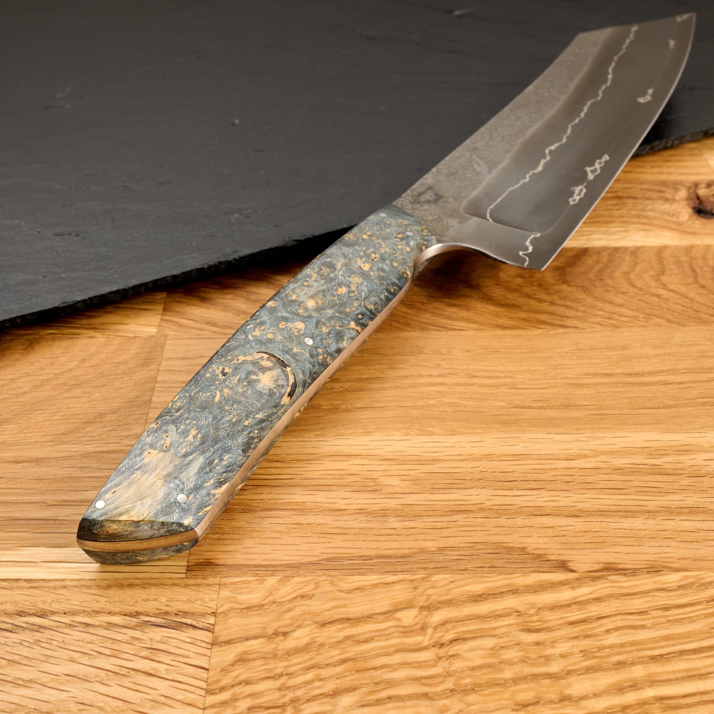 Bunka 190mm 'C' Grind Go Mai 1.2562 – handle detail