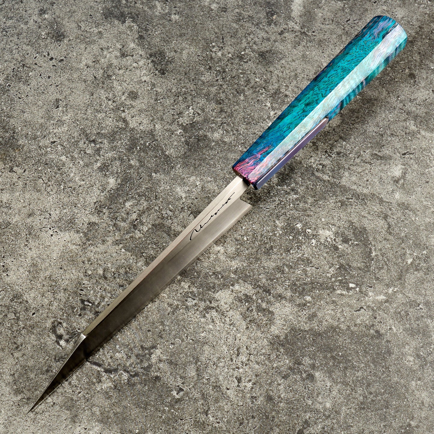 Bunka 210mm 'S' Grind – detail view