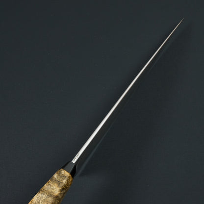 Chef Knife 200mm RWL-34 'Paragon Series' Buckeye Burl – handle detail