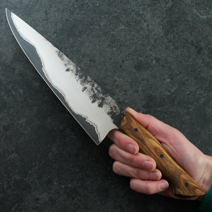 Chef Knife 210mm Stainless GoMai 1.2419 Austrian Ash – handle detail