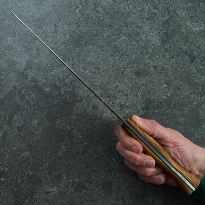 Chef Knife 210mm Stainless GoMai 1.2419 Austrian Ash – blade close-up