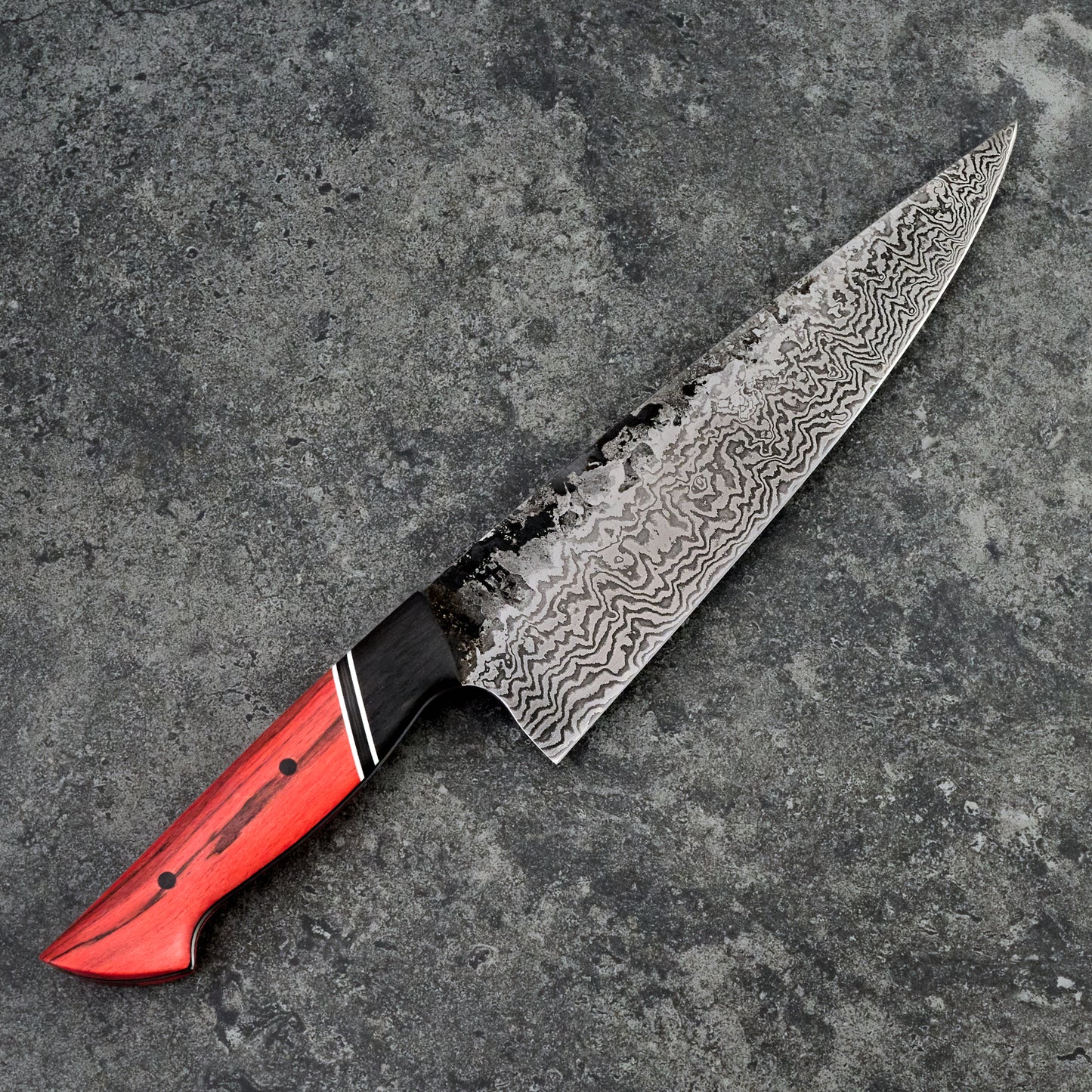 Chef Knife 220mm 50 Layer Full Tang Spalted Beach
