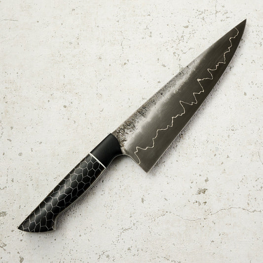 Chef Knife 215mm GoMai Silverline 1.2419 Full Tang