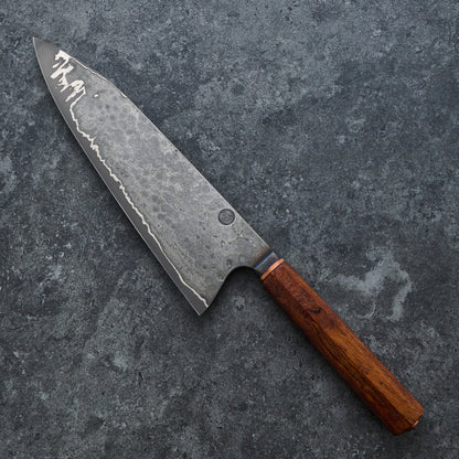 Kamon X Hangler High Chef Knife 235mm Damascus Clad Apex Ultra GoMai