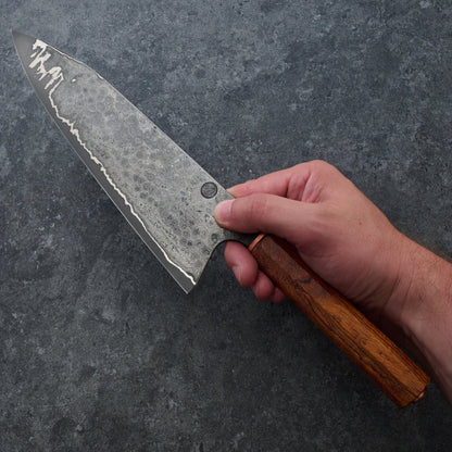 Kamon X Hangler High Chef Knife 235mm Damascus Clad Apex Ultra GoMai – view 7