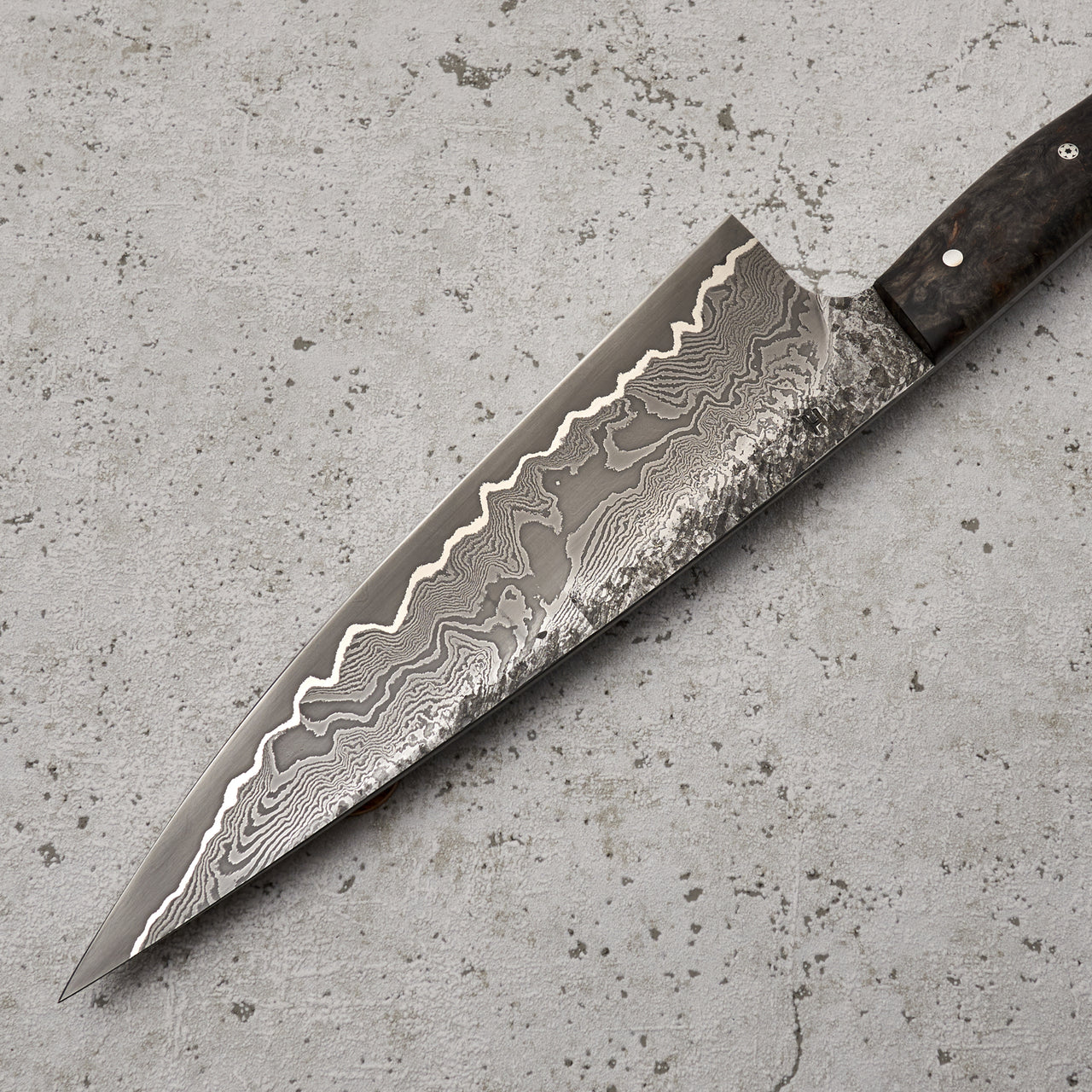 Martin Huber Chef Knife 200mm Dammy Clad 100 Layer Twist 1.2519 Core