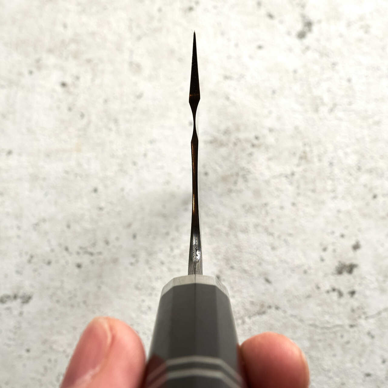 Martin Huber 109 layer Mosaic Twist Cleaver 165mm Double S-Grind - Choil