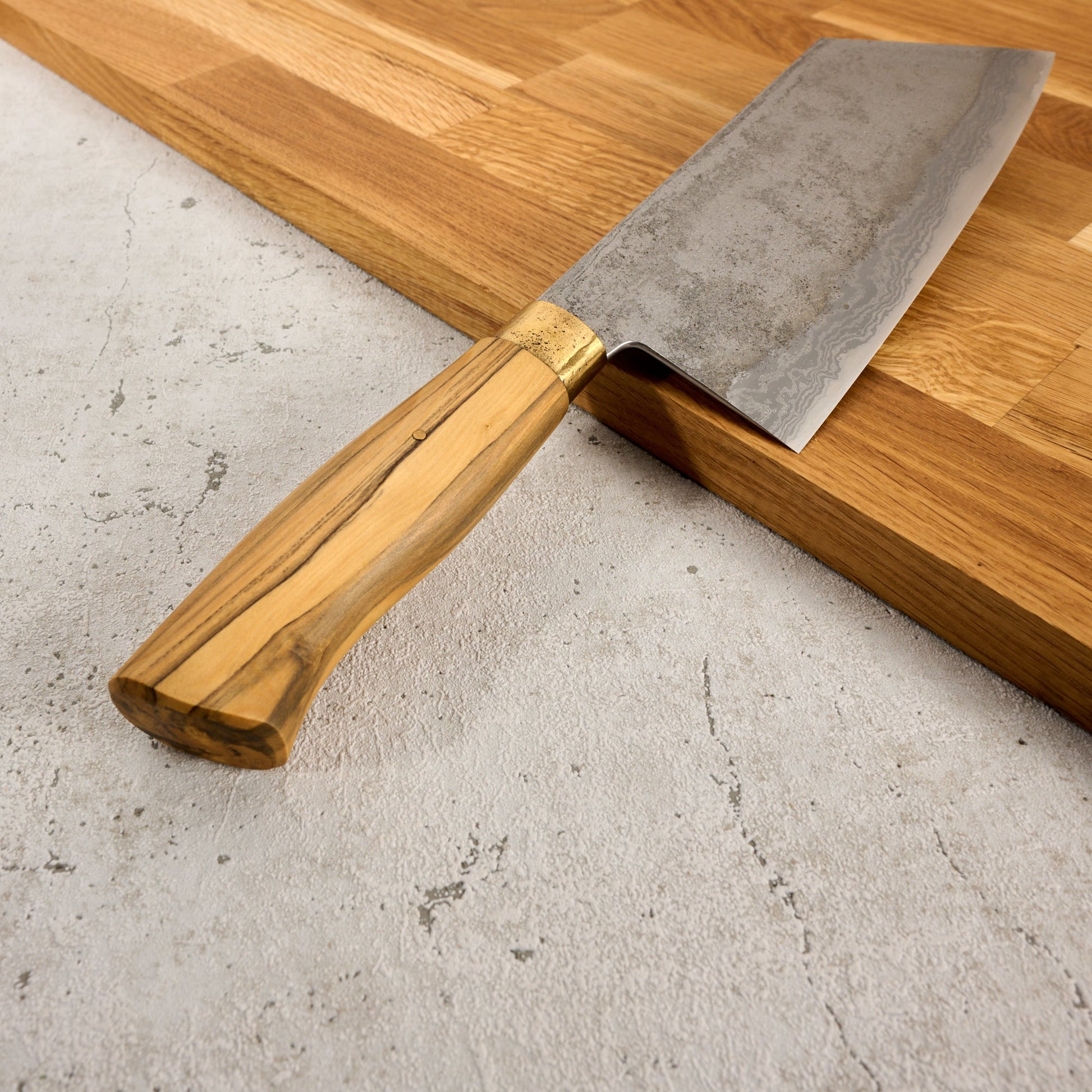 Cleaver 185mm X 69mm Damascus Clad 135Cr3 Kasumi – view 8