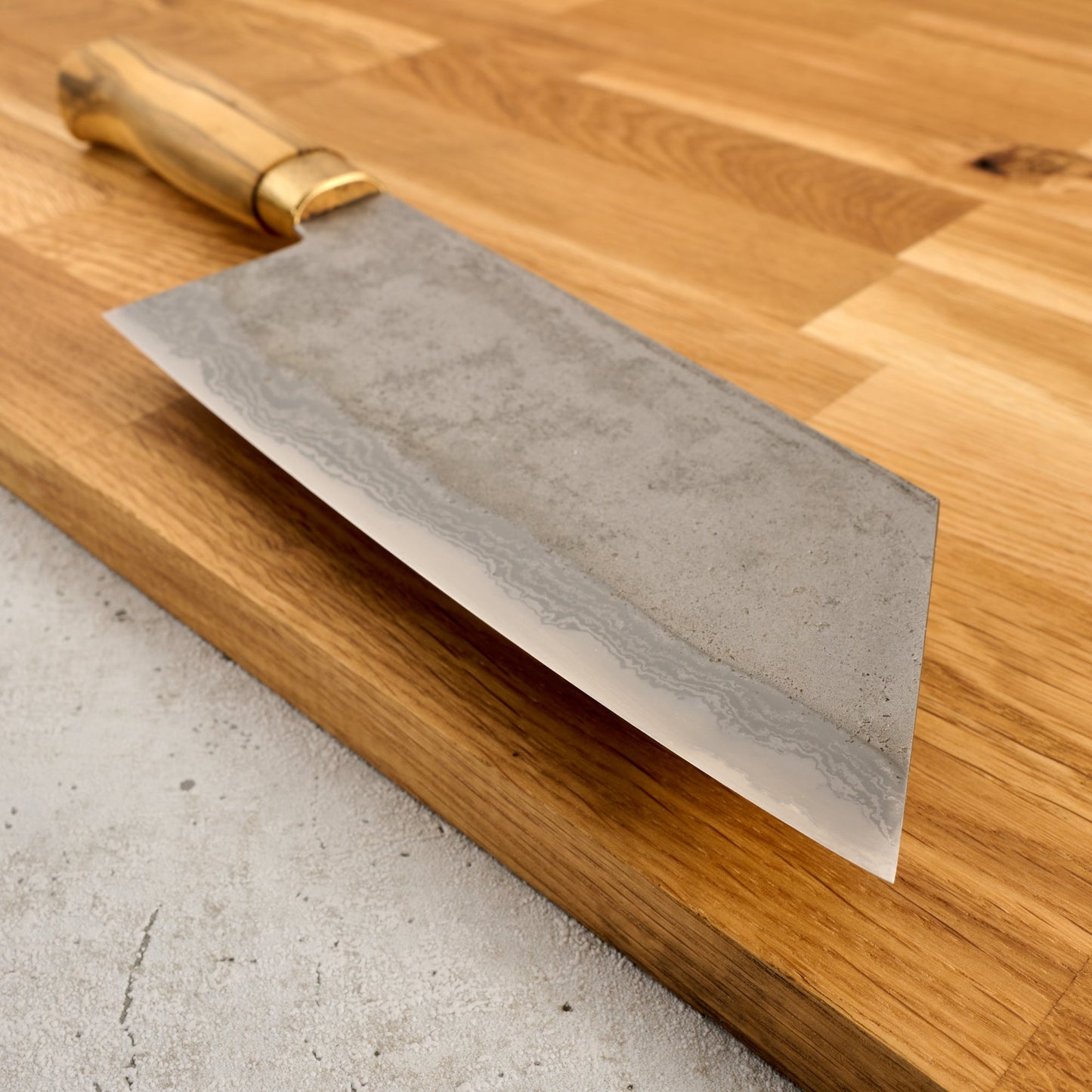 Cleaver 185mm X 69mm Damascus Clad 135Cr3 Kasumi – view 6