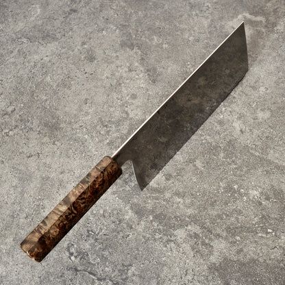 Cleaver 190mm X 85mm Honyaki 135cr3 – blade close-up