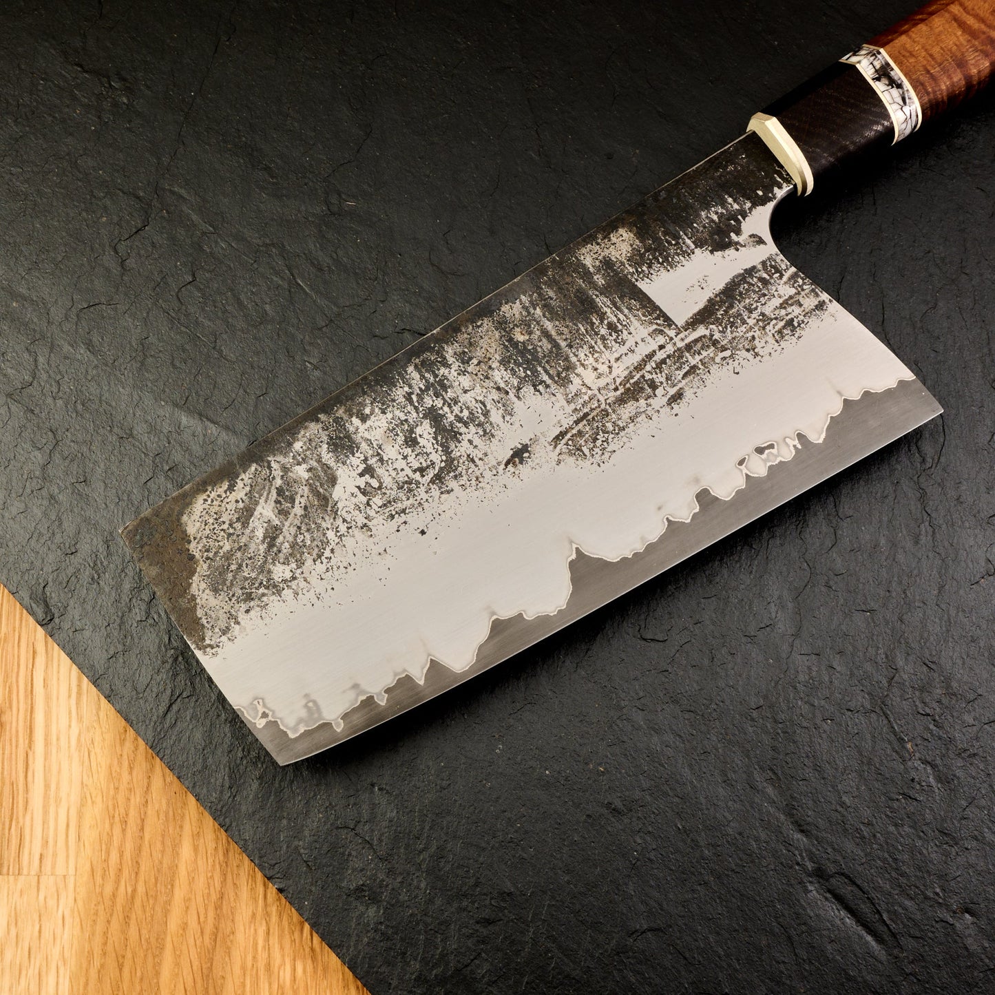 Cleaver 190mm X 90mm Stainless Clad Apex Ultra Go Mai – detail view