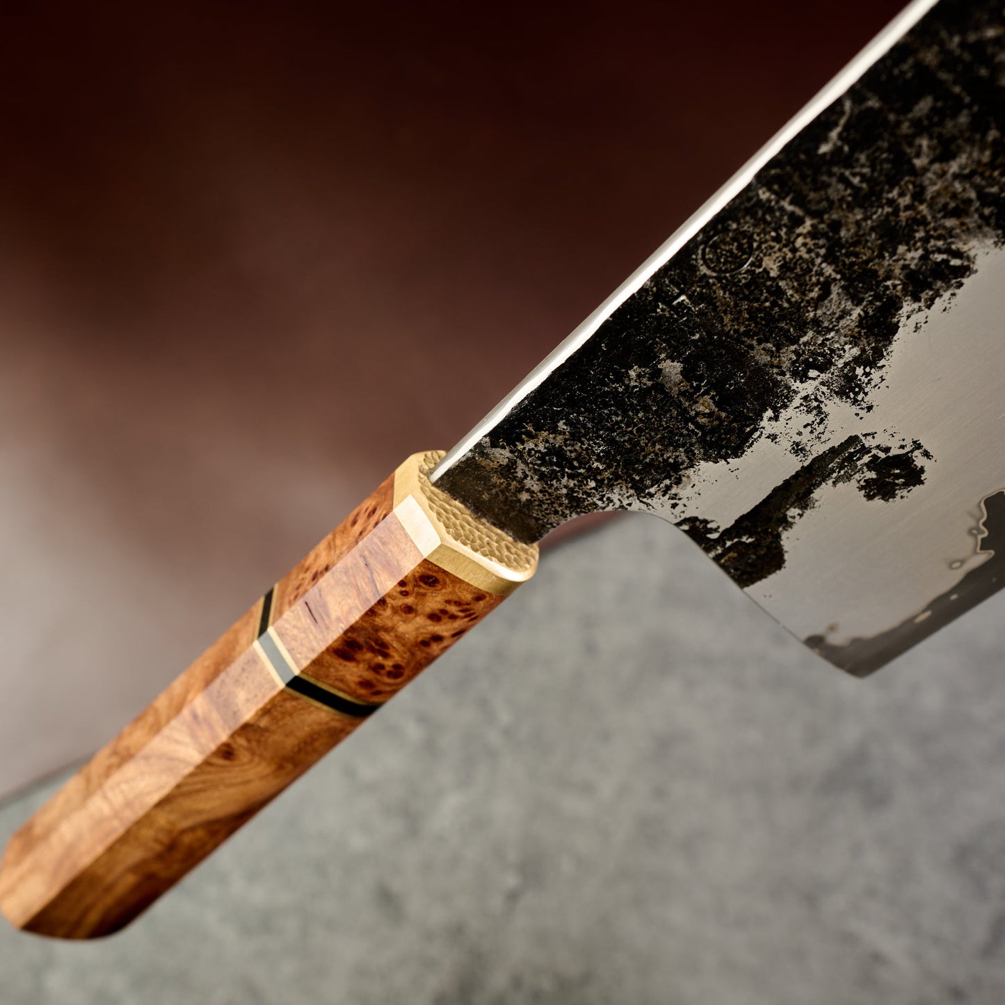 Cleaver 200mm X 85mm Stainless Clad Apex Ultra Go Mai – side profile