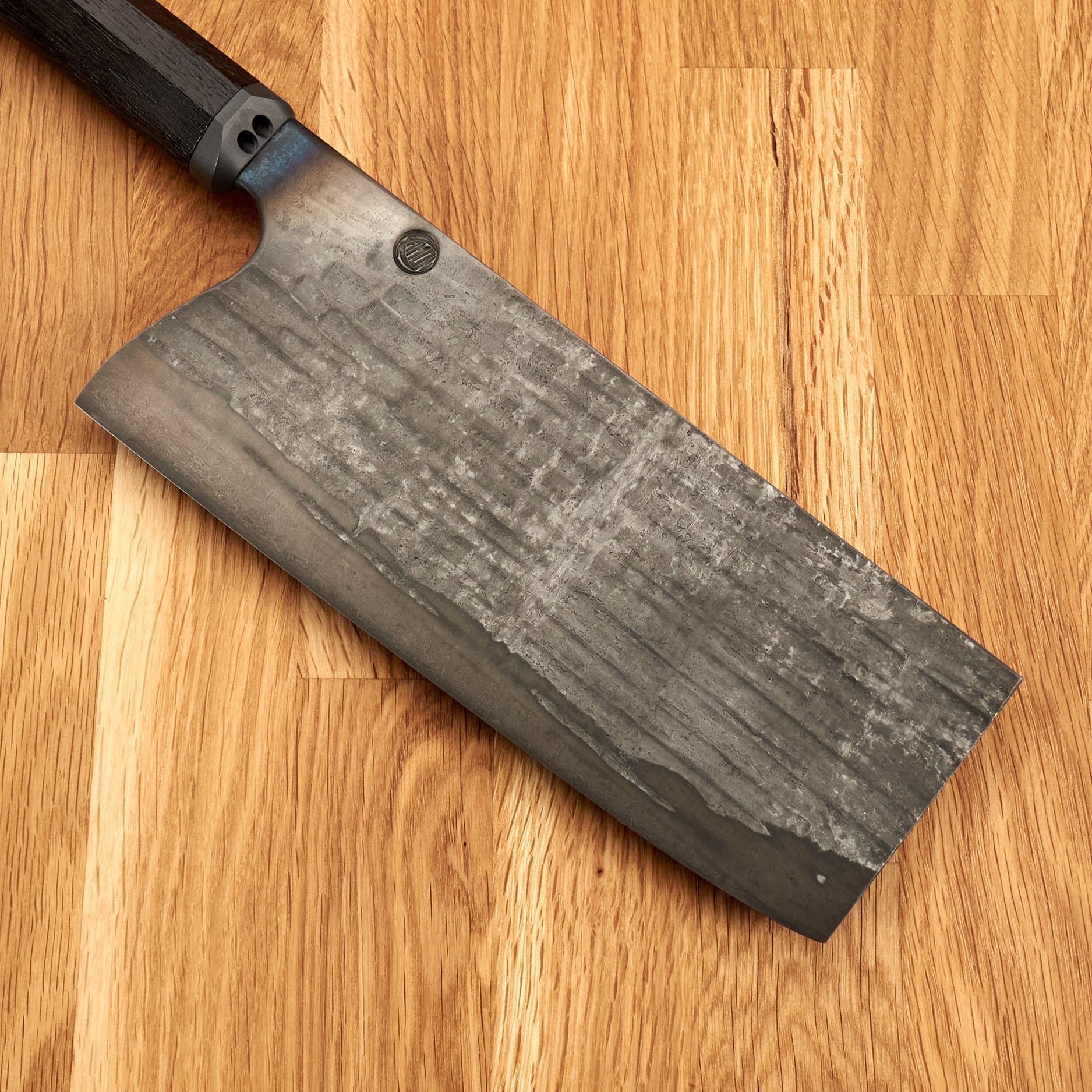 Cleaver 200mm X 80mm 'Wave' texture, Blacked Out – view 6
