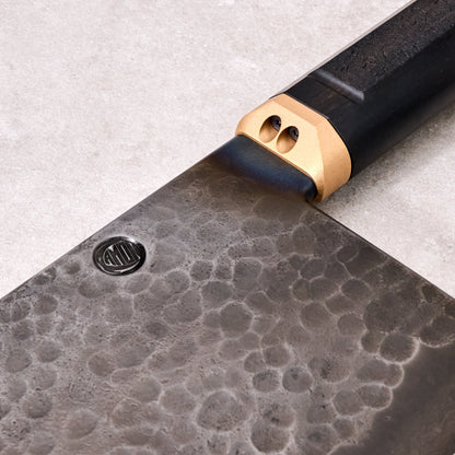 Cleaver 208mm Denty Short Neck Black Out – side profile