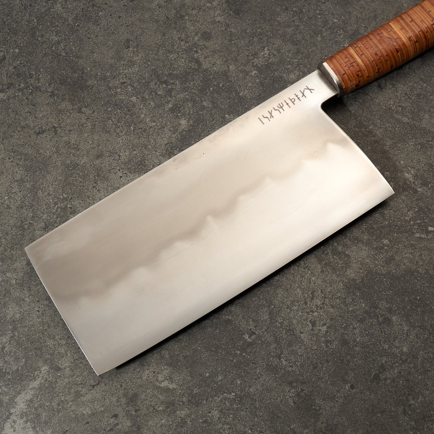 Cleaver 225mm X 105mm Honyaki 'S' Grind Birchbark & Stainless – view 6