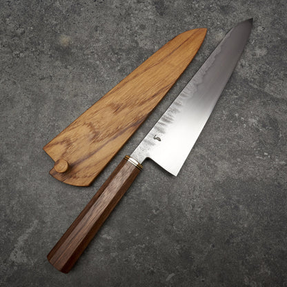 Fredrik Spåre Gyuto 220mm 2092 (52100) Nashiji with Saya - Blade Saya