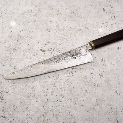 Fredrik Spåre Gyuto 220mm Damascus 1.2419 15n20 Cocobolo with Saya - Profile