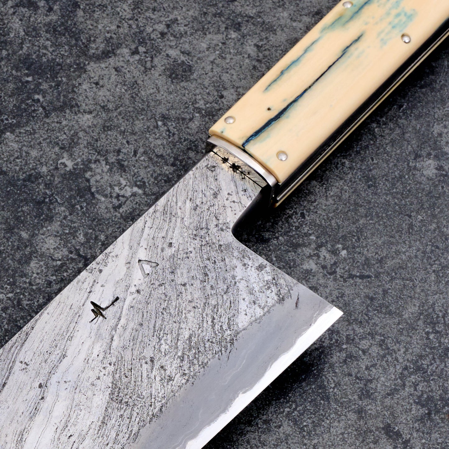 Milan Gravier X Adonis Forged Arts Gyuto 260mm Damascus Twist – view 6